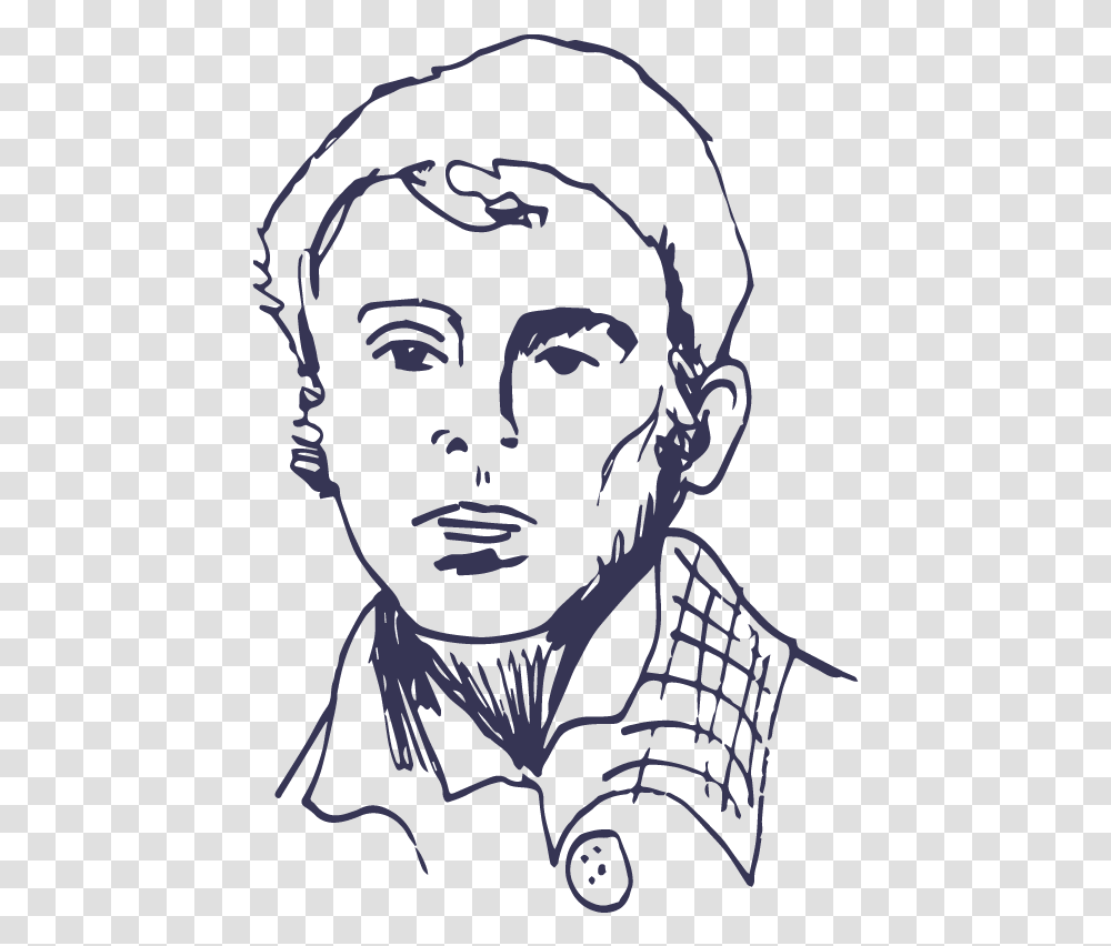 Osip Mandelstam Sketch, Head, Face, Stencil Transparent Png