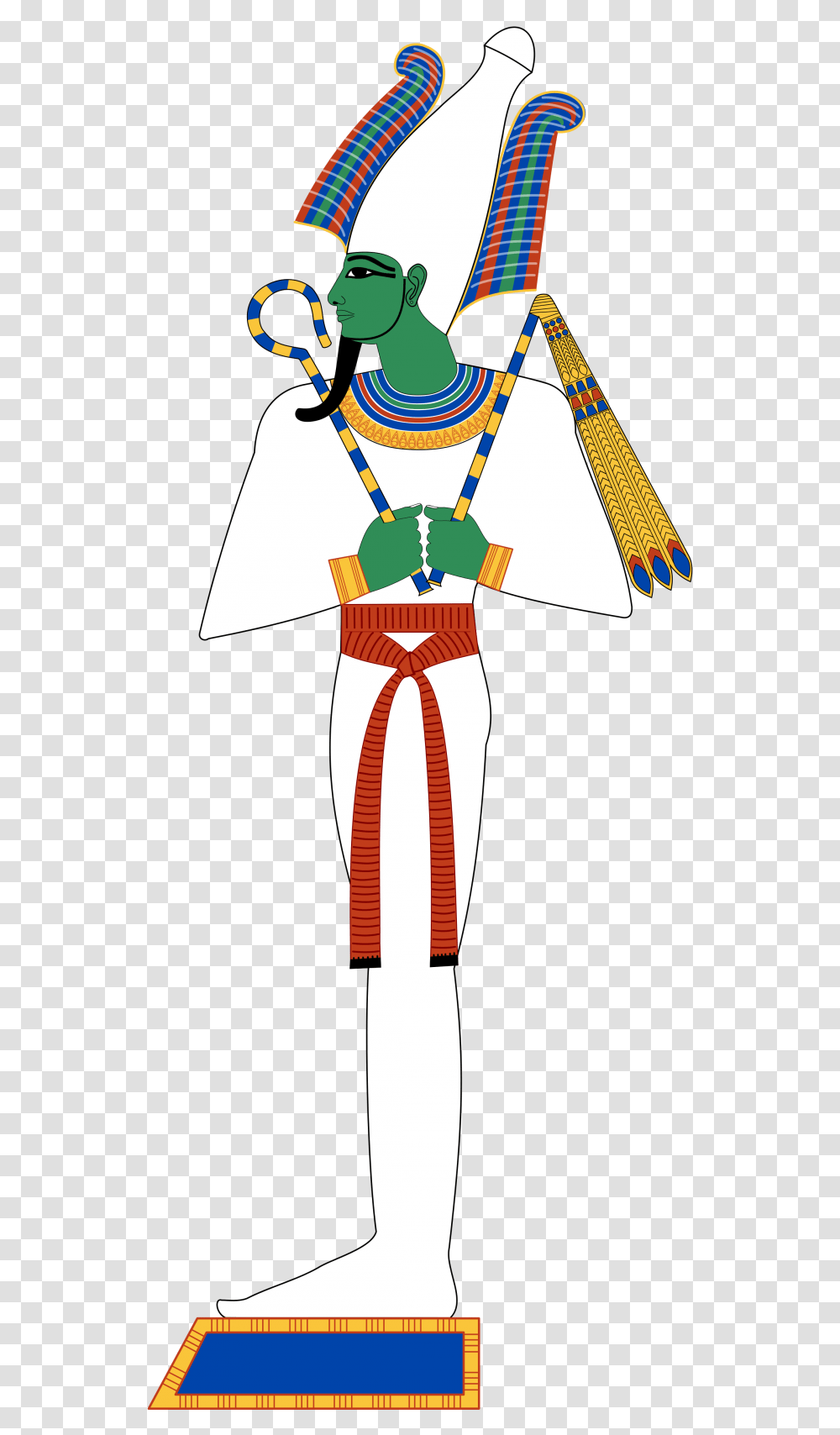 Osiris Was The King Of The Underworld According To Osiris Egyptian God, Costume, Face, Cape Transparent Png