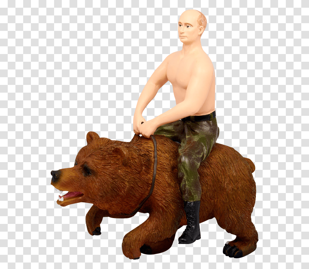 Oso Putin Grizzly Bear, Person, Wood, Mammal, Animal Transparent Png