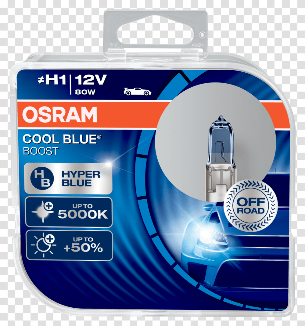 Osram Cool Blue Boost 12v 80w 448 Halogen Bulbs Osram H7 Off Road, Electronics, Label, Gas Pump Transparent Png