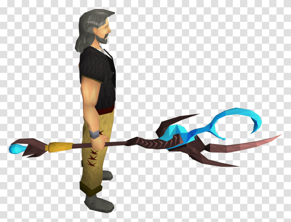 Osrs Lava Staff Upgrade Kit, Person, Scissors, Weapon, Leisure Activities Transparent Png