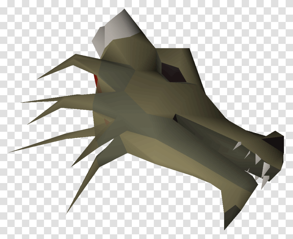 Osrs Mounted Abyssal Demon Head Green Dragon Head Osrs, Airplane, Aircraft, Vehicle, Transportation Transparent Png