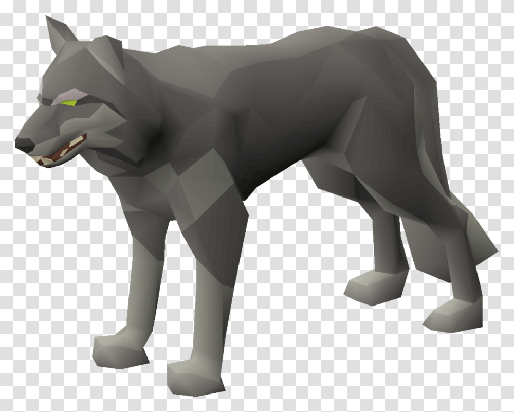 Osrs Wolf, Statue, Sculpture, Animal Transparent Png