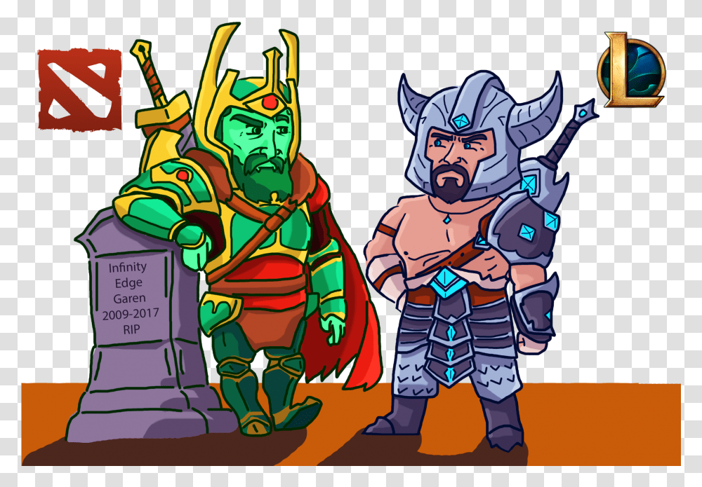 Ostarion The Wraith King And Tryndamere The Barbarian Dota, Person, People Transparent Png