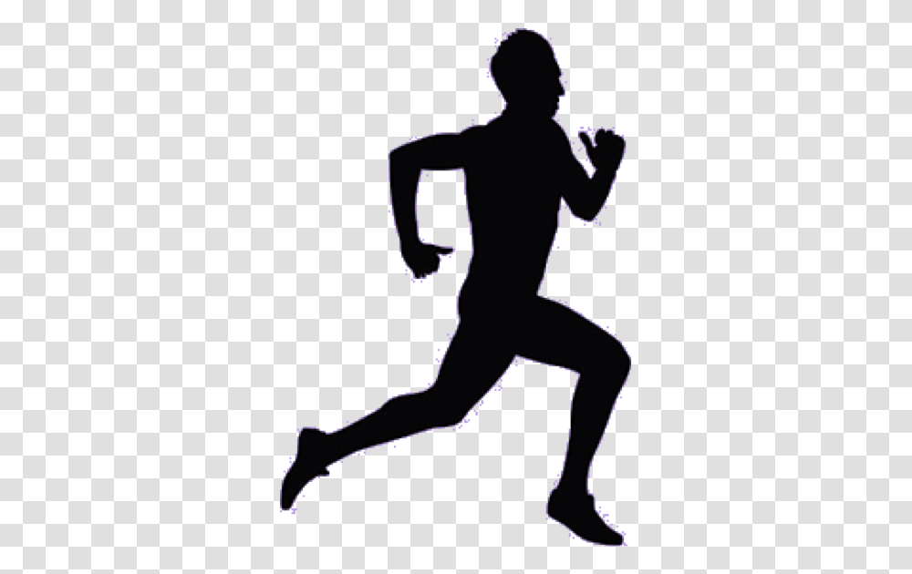 Osteopractic Physical Therapy Man Running Silhouette, Person, Duel, People, Text Transparent Png