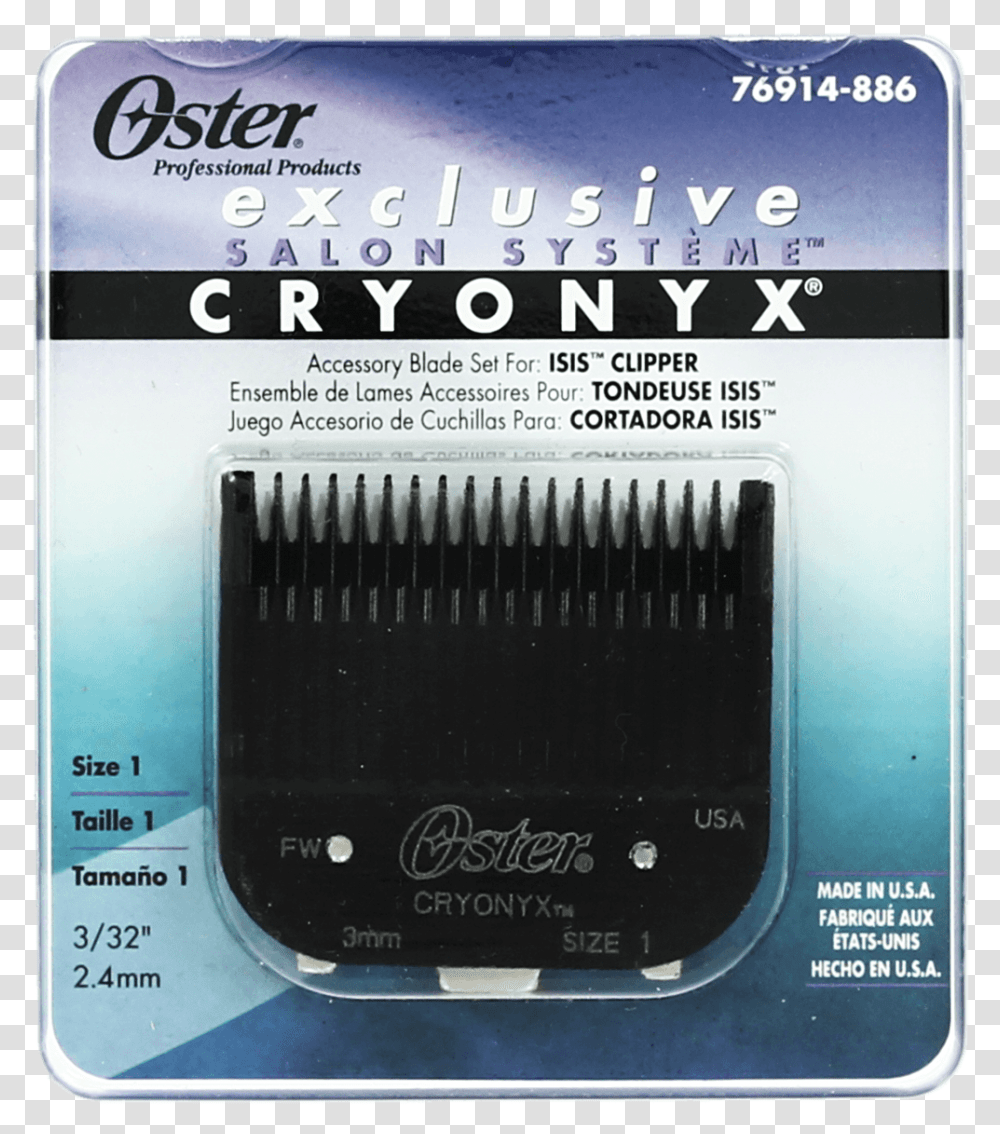 Oster Cryonyx 886 Blade For Isis Clipper Oster, Mobile Phone, Electronics, Cell Phone, Hardware Transparent Png