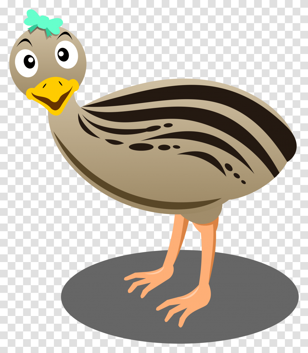Ostrich Clipart Cartoon Emu Cartoon, Bird, Animal, Duck, Goose Transparent Png