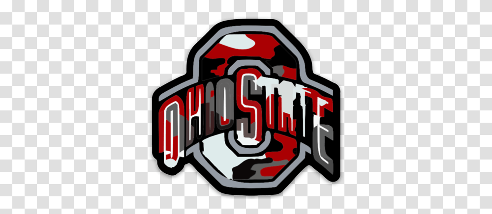 Osu Camouflage Magnet Logo Type Buckeyes Ohio State Ebay Ohio State Logo Camo, Text, Hand, Ketchup, Outdoors Transparent Png