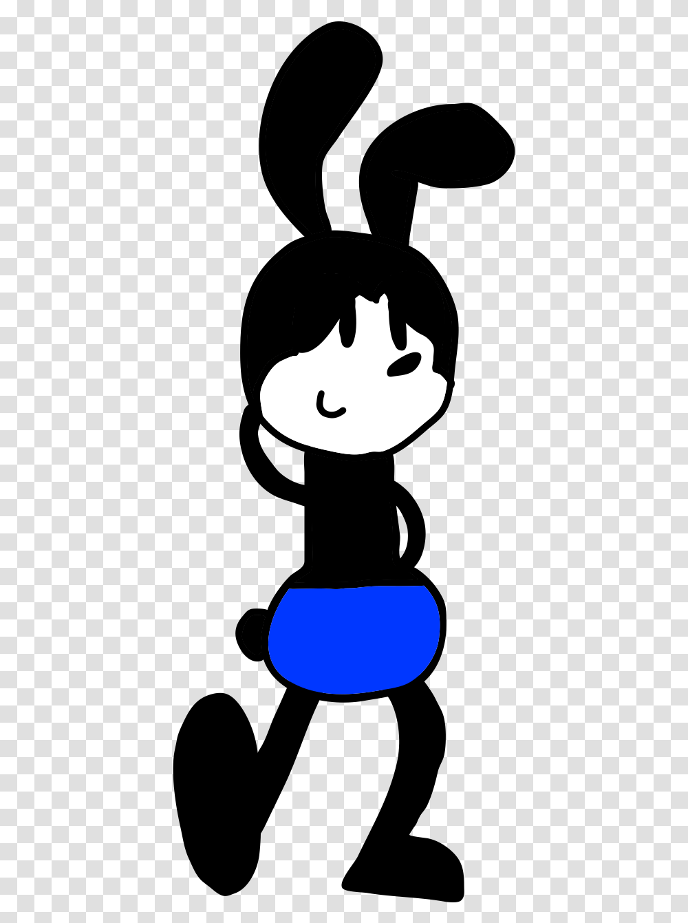 Oswald Rabbit Cartoon, Stencil, Cat, Pet, Mammal Transparent Png