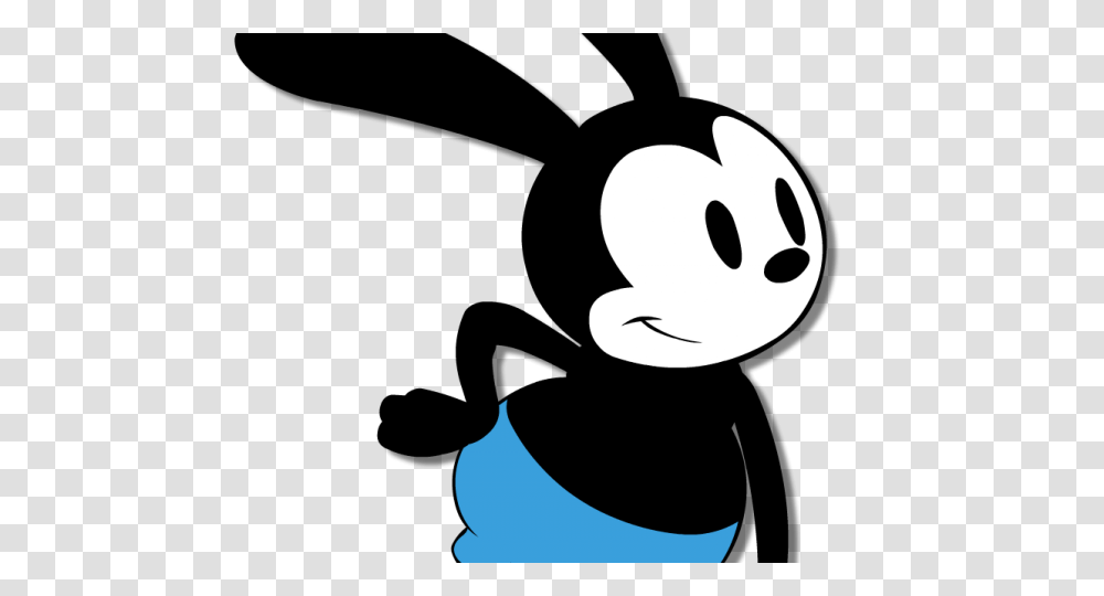 Oswald The Lucky Rabbit Clipart Art, Stencil Transparent Png