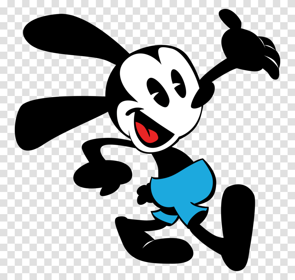 Oswald The Lucky Rabbit Clipart, Stencil, Label Transparent Png