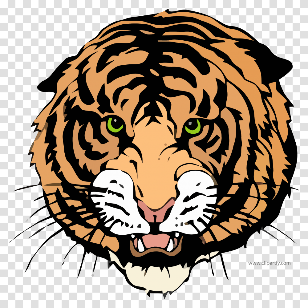 Other Tigger Face Clipart Image Download Trenton High School Tiger, Mammal, Animal, Plant, Wildlife Transparent Png