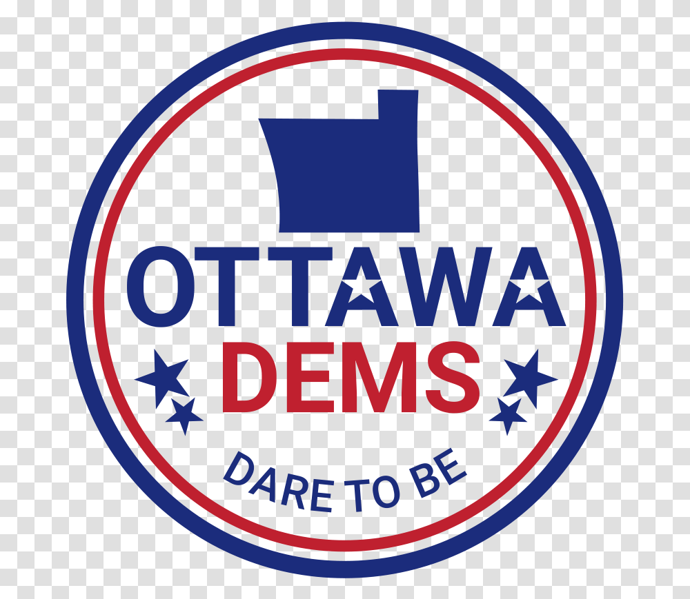 Ottawa County Democratic Party Circle, Logo, Symbol, Text, Label Transparent Png