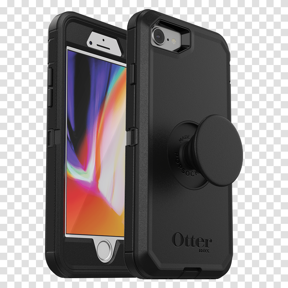 Otter Box Otterbox Pop Defender For Iphone 8 Plus Black Smartphone, Mobile Phone, Electronics, Cell Phone, Camera Transparent Png