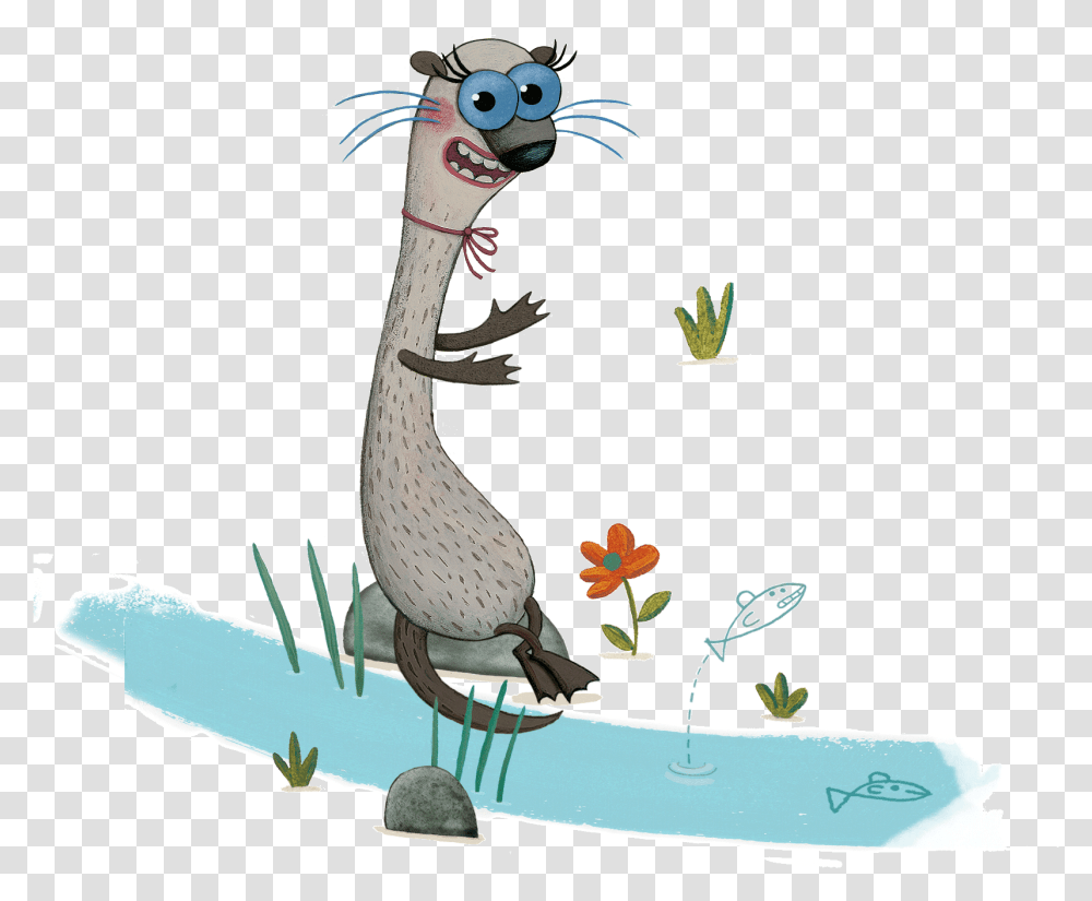 Otter On A Rock Do Unto Otters Otter, Animal, Mammal, Blue Jay Transparent Png
