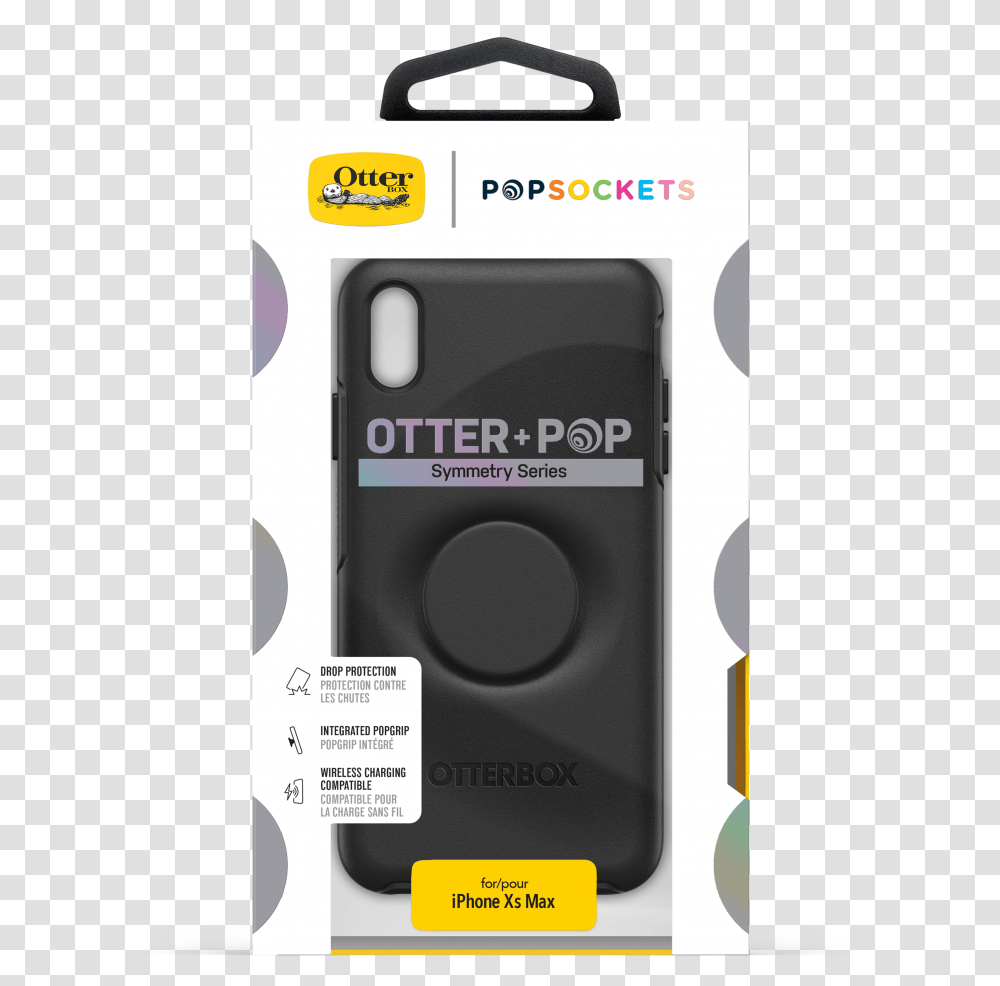 Otterbox Otter Pop Iphone Xs Max 65 Symmetry Black Icon, Electronics, Mobile Phone, Cell Phone, Adapter Transparent Png