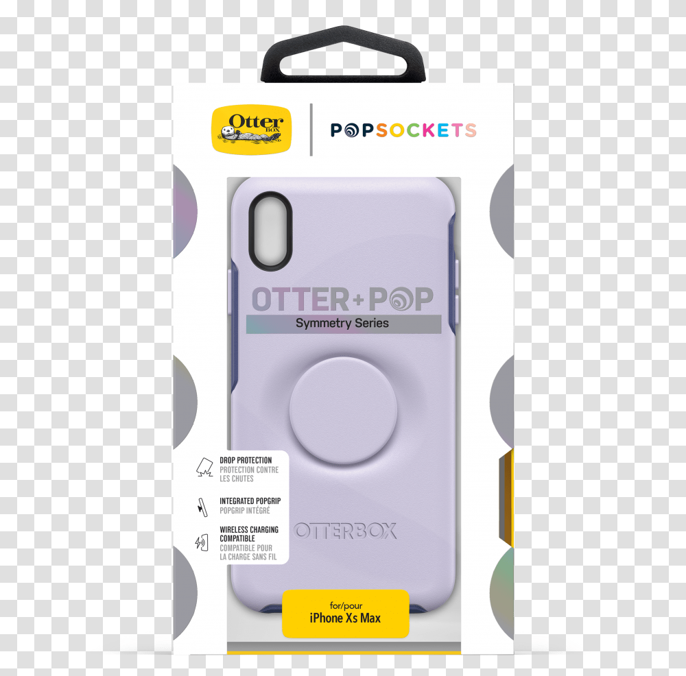 Otterbox Otter Pop Iphone Xs Max 65 Symmetry Lilac Dusk Thistlepurple Icon, Electronics, Text, Camera, Tape Player Transparent Png