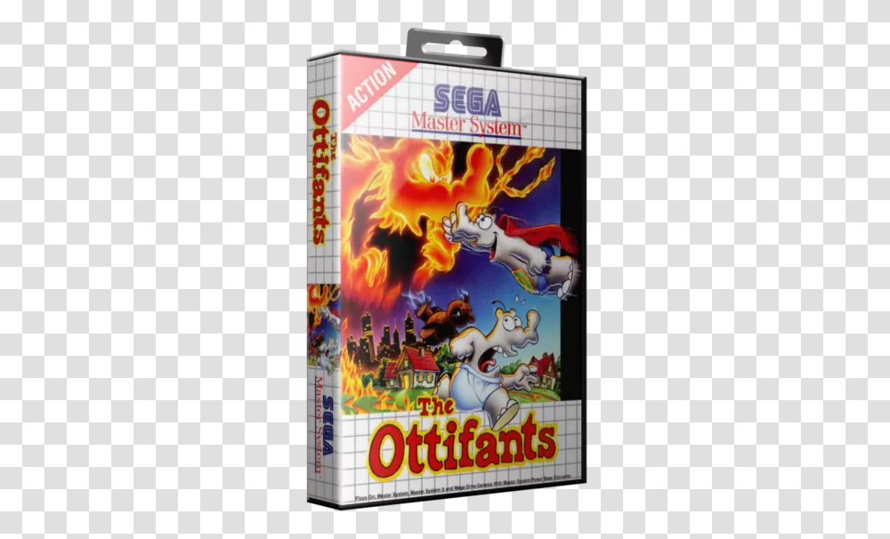 Ottifants The Rom Sega Master System Sms Emuromnet Master System 3d Box, Poster, Advertisement, Art, Super Mario Transparent Png