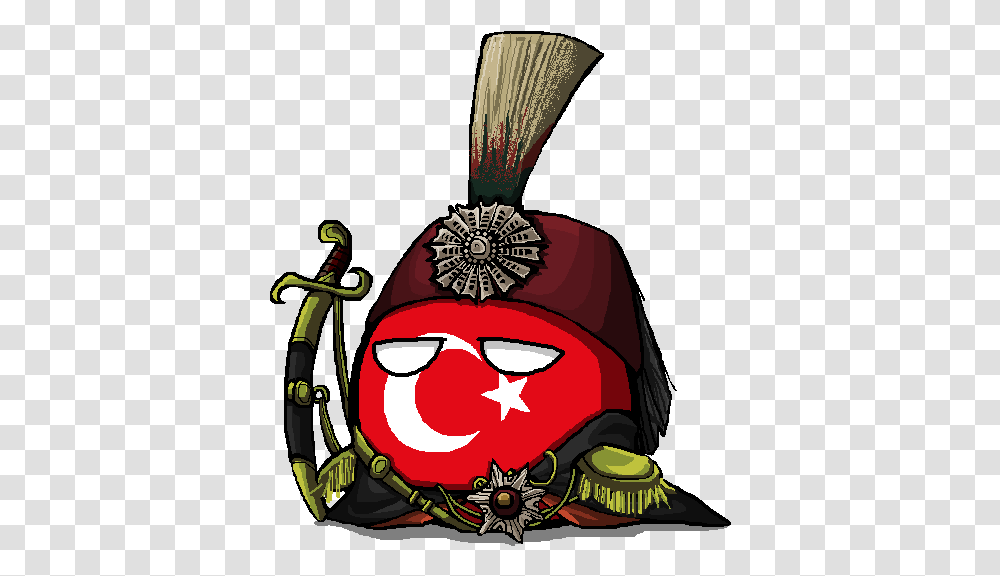 Ottoman Empireball Polandball Wiki Fandom Ottoman Empireball, Sunglasses, Accessories, Accessory, Pirate Transparent Png