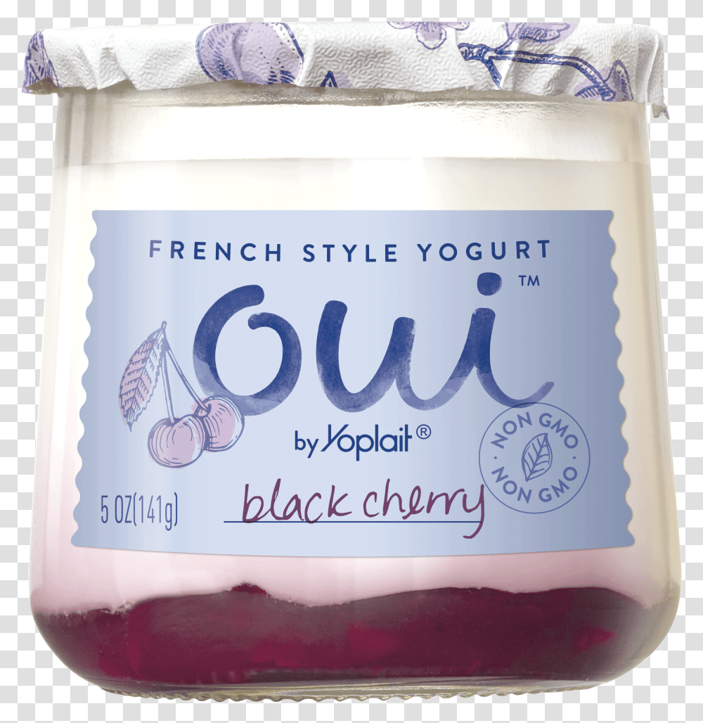 Oui Yogurt Black Cherry, Box, Plant, Food, Jar Transparent Png