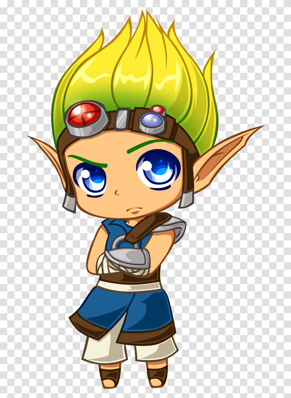 Ouo Wittle Jakie Will Art Challenge Jak Amp Daxter Chibi Jak And Daxter, Toy, Sunglasses, Accessories, Accessory Transparent Png