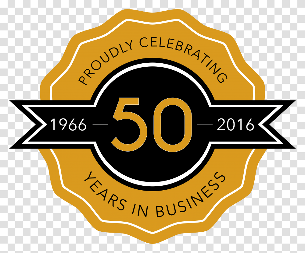 Our 50th Anniversary Label, Logo, Number Transparent Png