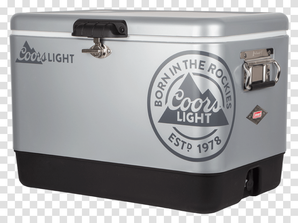 Our 54 Quart Coleman Steel Belted Cooler Is The Perfect Portable, Appliance, Box, Drum, Percussion Transparent Png