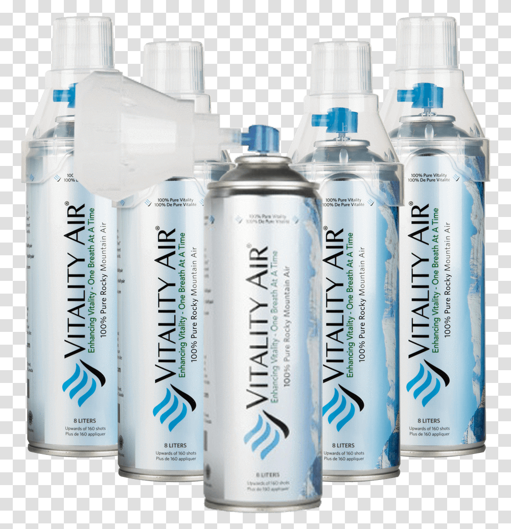 Our Air Vitality Air, Bottle, Aluminium, Spray Can, Tin Transparent Png