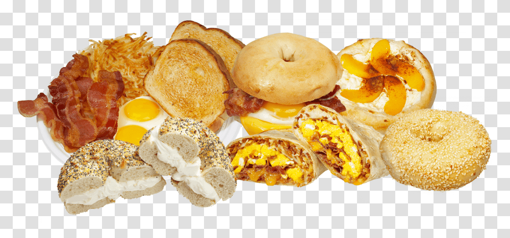 Our Bagel Shop Sells Tons Of Bakery Items Bakery And Food, Bread, Egg, Fungus, Breakfast Transparent Png