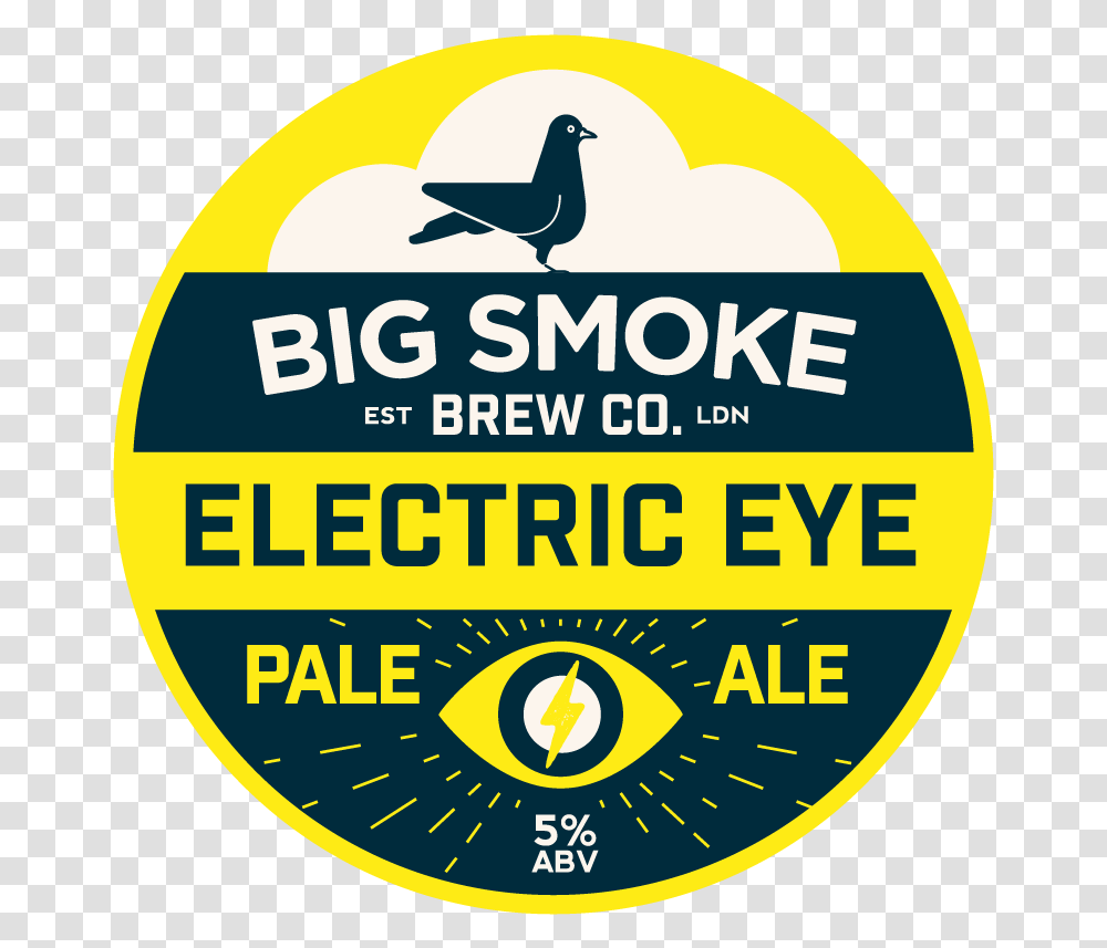 Our Beers Big Smoke Brew Co, Logo, Symbol, Bird, Animal Transparent Png