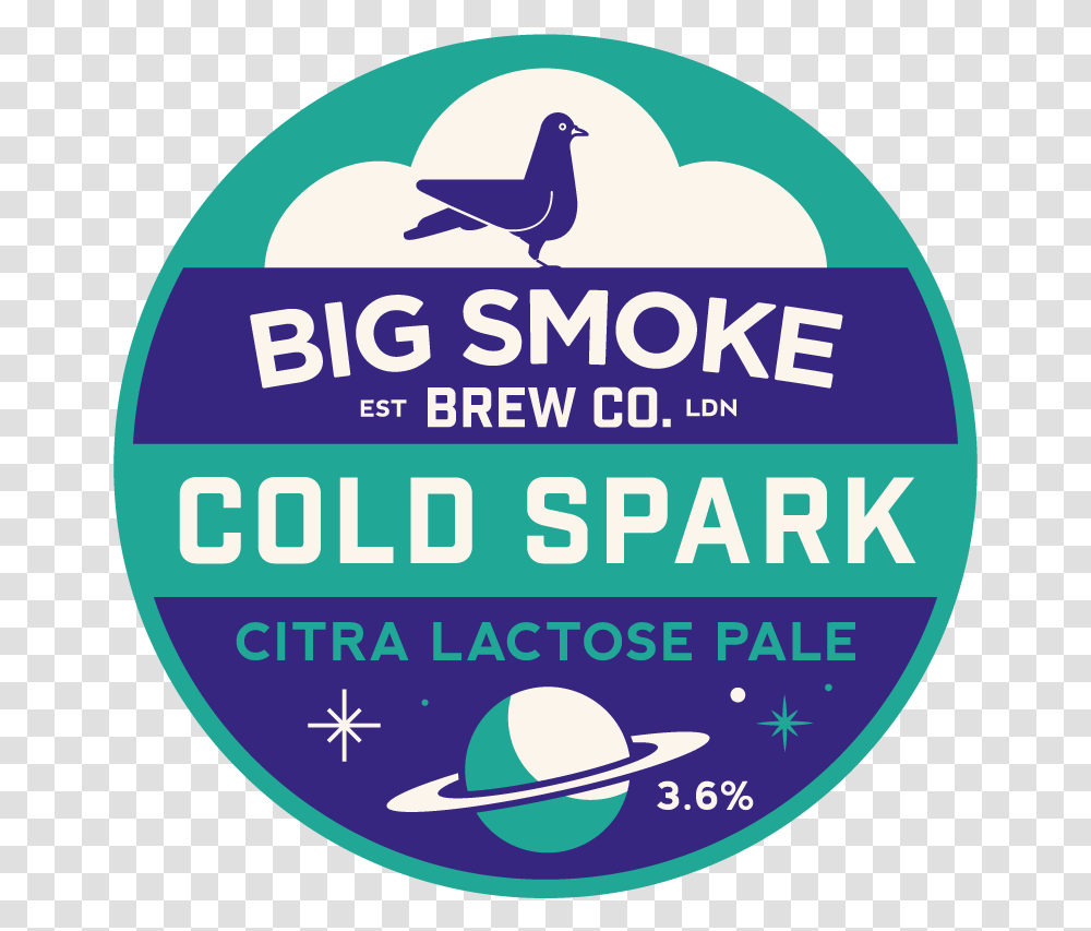 Our Beers - Big Smoke Brew Co, Bird, Animal, Label, Text Transparent Png