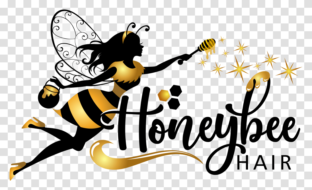 Our Company Top Quality Hair Extensions For Lovers Honey Hair Logo, Wasp, Bee, Insect, Invertebrate Transparent Png