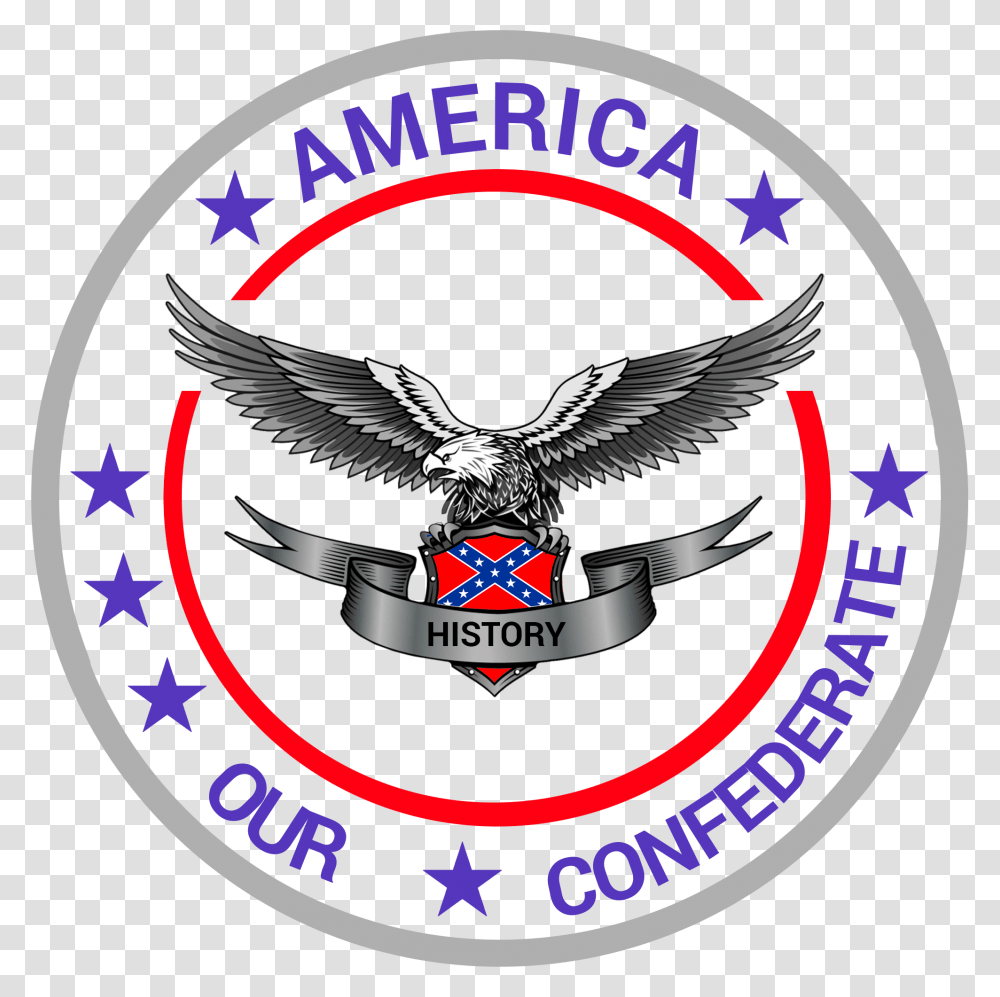 Our Confederate America Eagle For Logo, Trademark, Emblem, Badge Transparent Png
