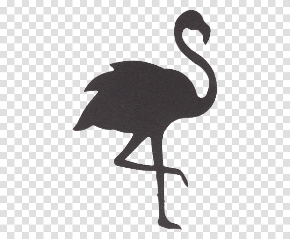 Our Die Cut Center Flamingo Silhouette, Animal, Bird, Cross Transparent Png