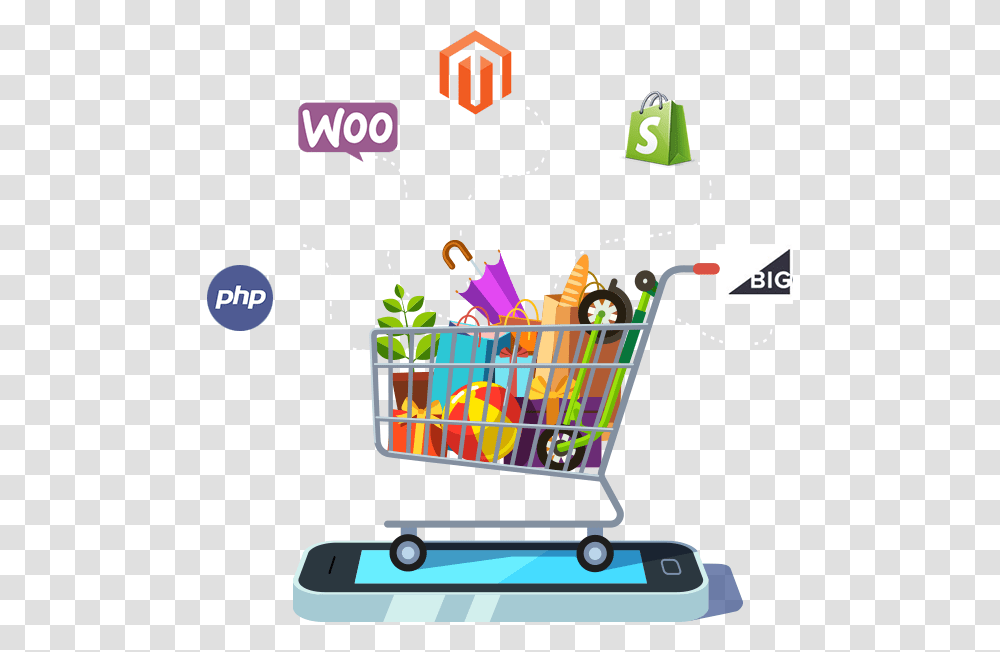 Our Ecommercem Commerce Expertise Shopify, Shopping Basket, Shopping Cart Transparent Png