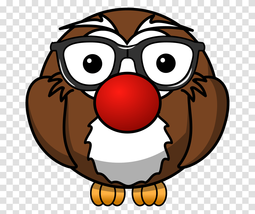 Our First Adaption Of This Cute Owl Brown Cartoon Owl, Performer, Clown, Helmet Transparent Png
