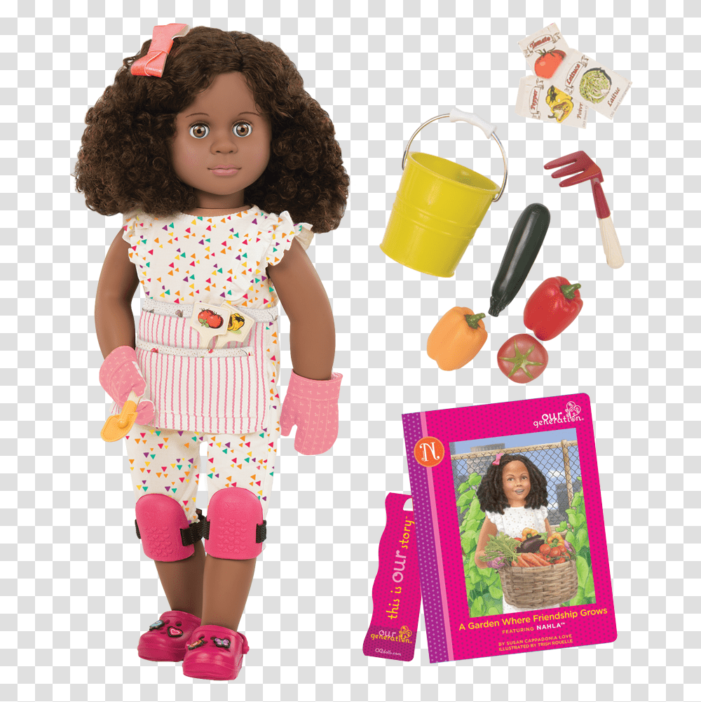 Our Generation Gardening Doll, Toy, Person, Human, Barbie Transparent Png