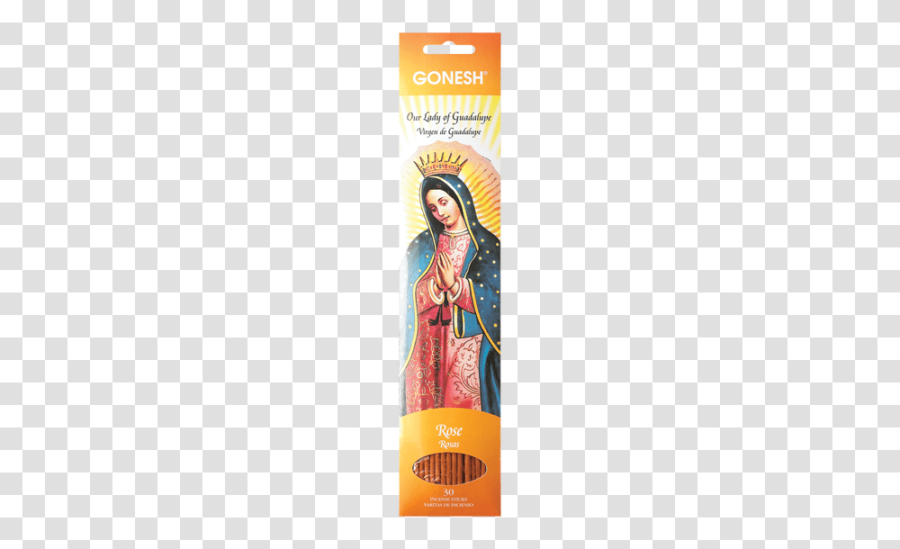 Our Lady Of Guadalupe Incense Gonesh Incense, Person, Human, Leisure Activities Transparent Png