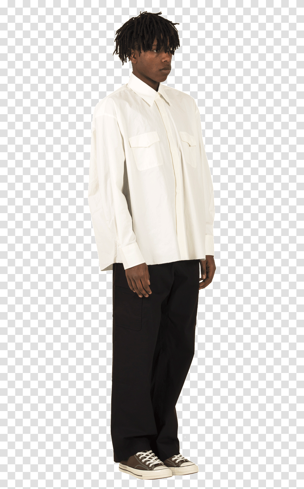 Our Legacy Shirts Overshirt Egg White Parachute Cotton Standing, Person, Sleeve, Long Sleeve Transparent Png