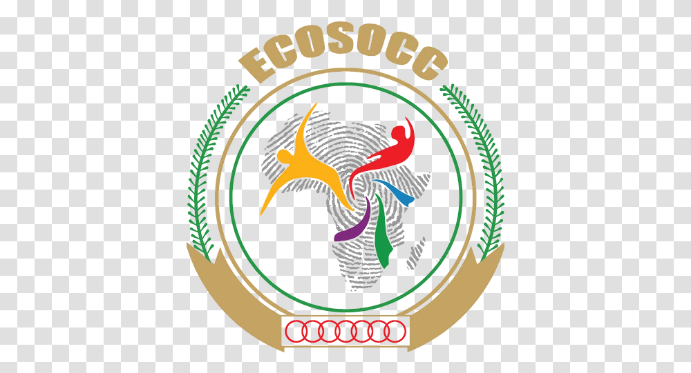Our Logo Ecosocc African Charter On The Rights And Welfare, Symbol, Trademark, Emblem, Bird Transparent Png
