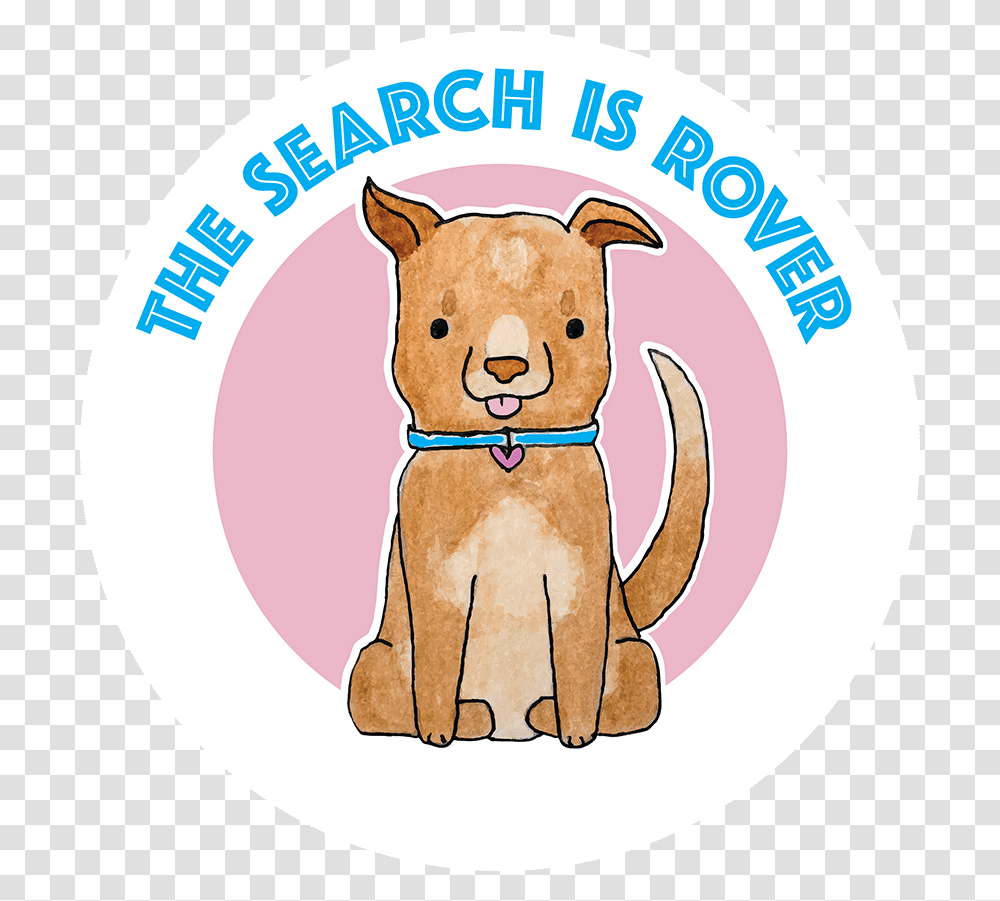 Our Logo Story - The Search Is Rover Cartoon, Symbol, Trademark, Label, Text Transparent Png