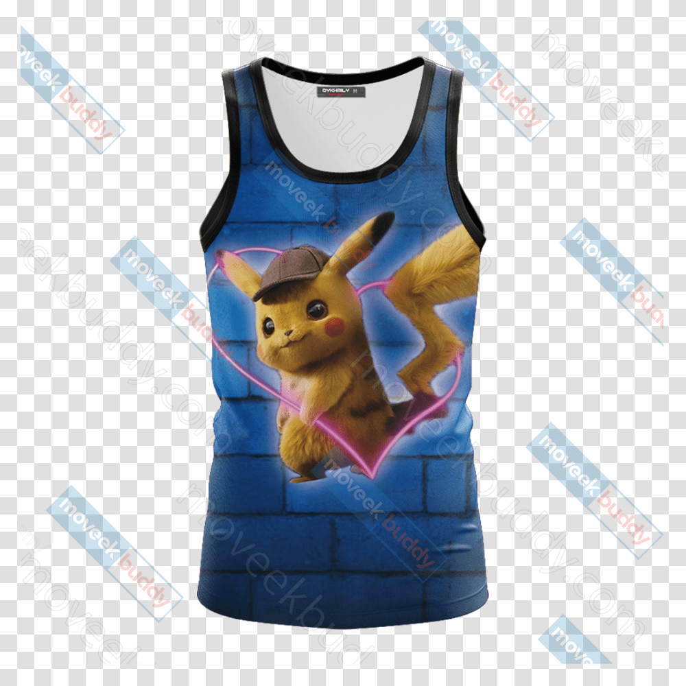 Our Love Is Electric Detective Pikachu New Unisex 3d T Shirt, Apparel, Tank Top, Swimwear Transparent Png