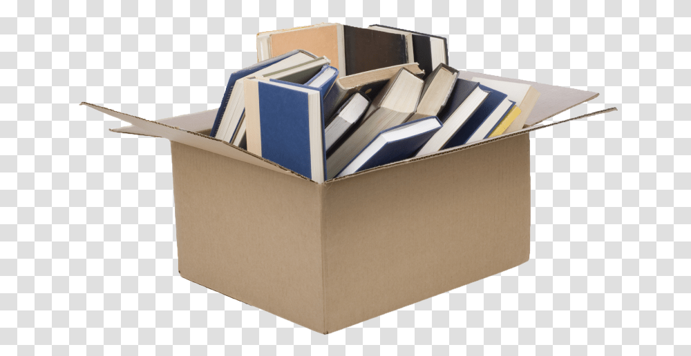Our Media Mail Shipping Is Just 1 Donations Books, Box, Cardboard, Package Delivery, Carton Transparent Png
