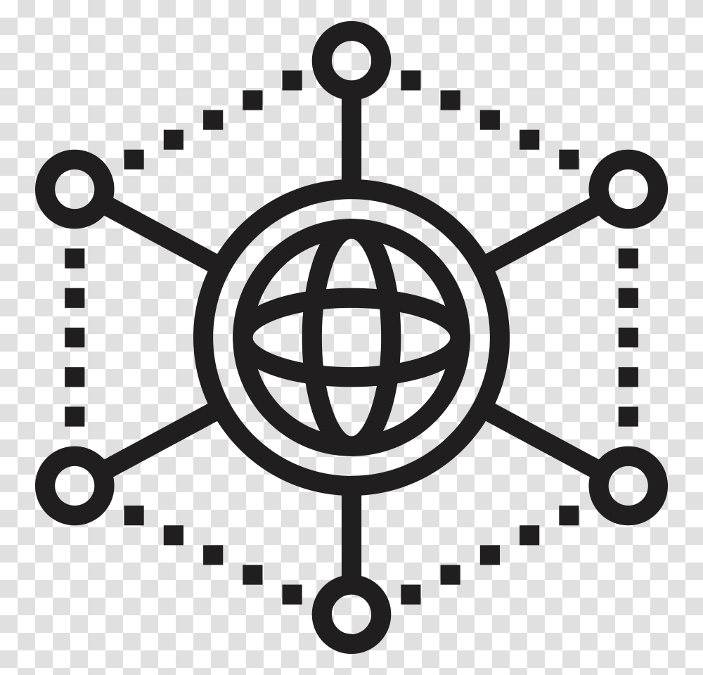 Our Network White Blockchain Icon, Emblem, Logo, Trademark Transparent Png