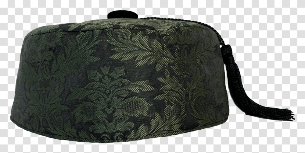 Our Olive Brocade Smoking Cap With Black Lining Is Handbag, Luggage, Rug, Suitcase, Purse Transparent Png
