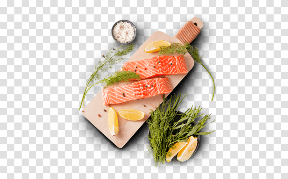 Our Product Salmon, Meal, Food, Dish, Lunch Transparent Png