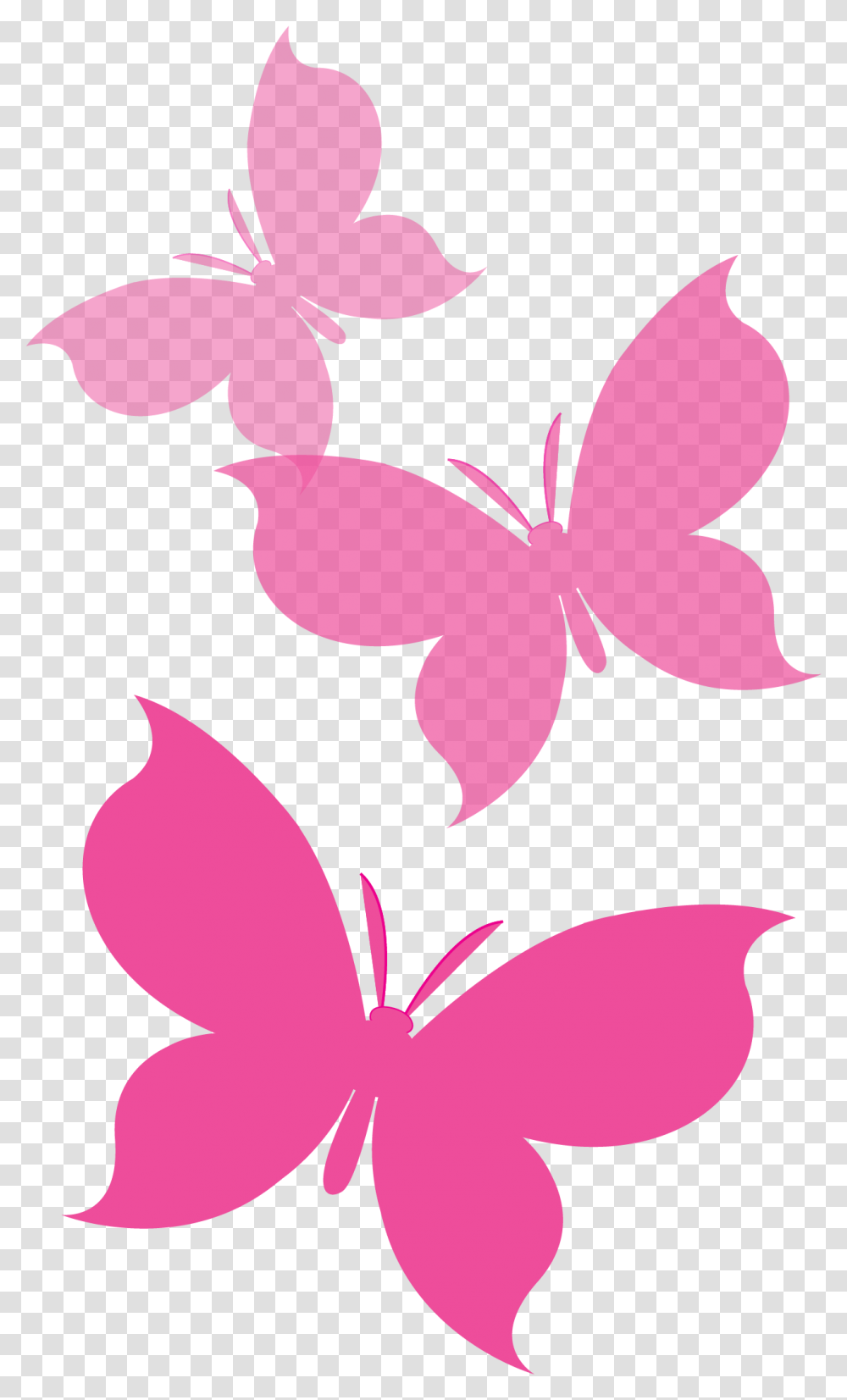 Our Promise Group Of Pink Butterflies Pink Butterfly, Petal, Flower, Plant, Blossom Transparent Png