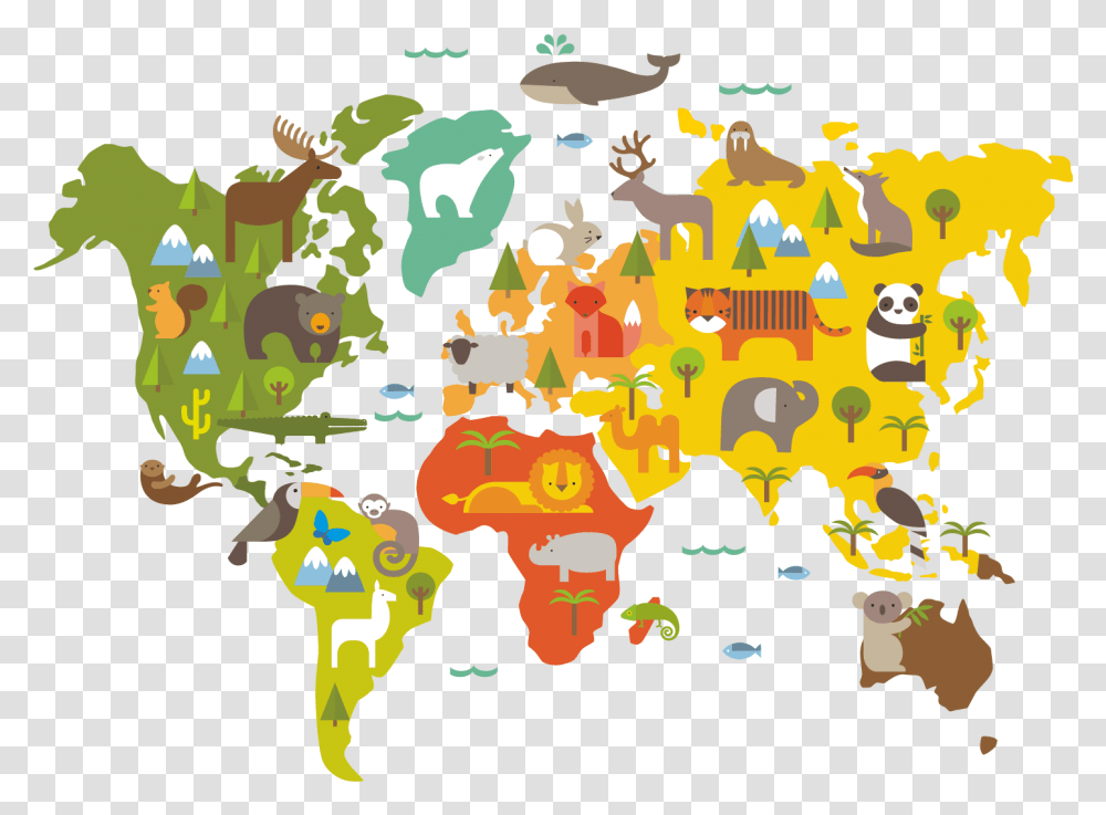 Our Story - Petit Collage Watercolor World Map 1, Diagram, Atlas, Plot, Poster Transparent Png