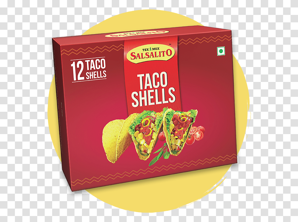 Our Taco Shells Are Made Of Gm Free Cornflour While Snack, Box, Food, Sweets, Confectionery Transparent Png