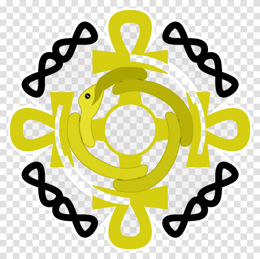 Ouroboros Anchor With Chain Circle, Dynamite, Bomb Transparent Png